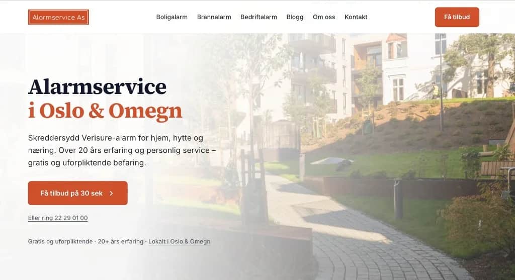 Komplett digital oppbygging for alarmbransjen