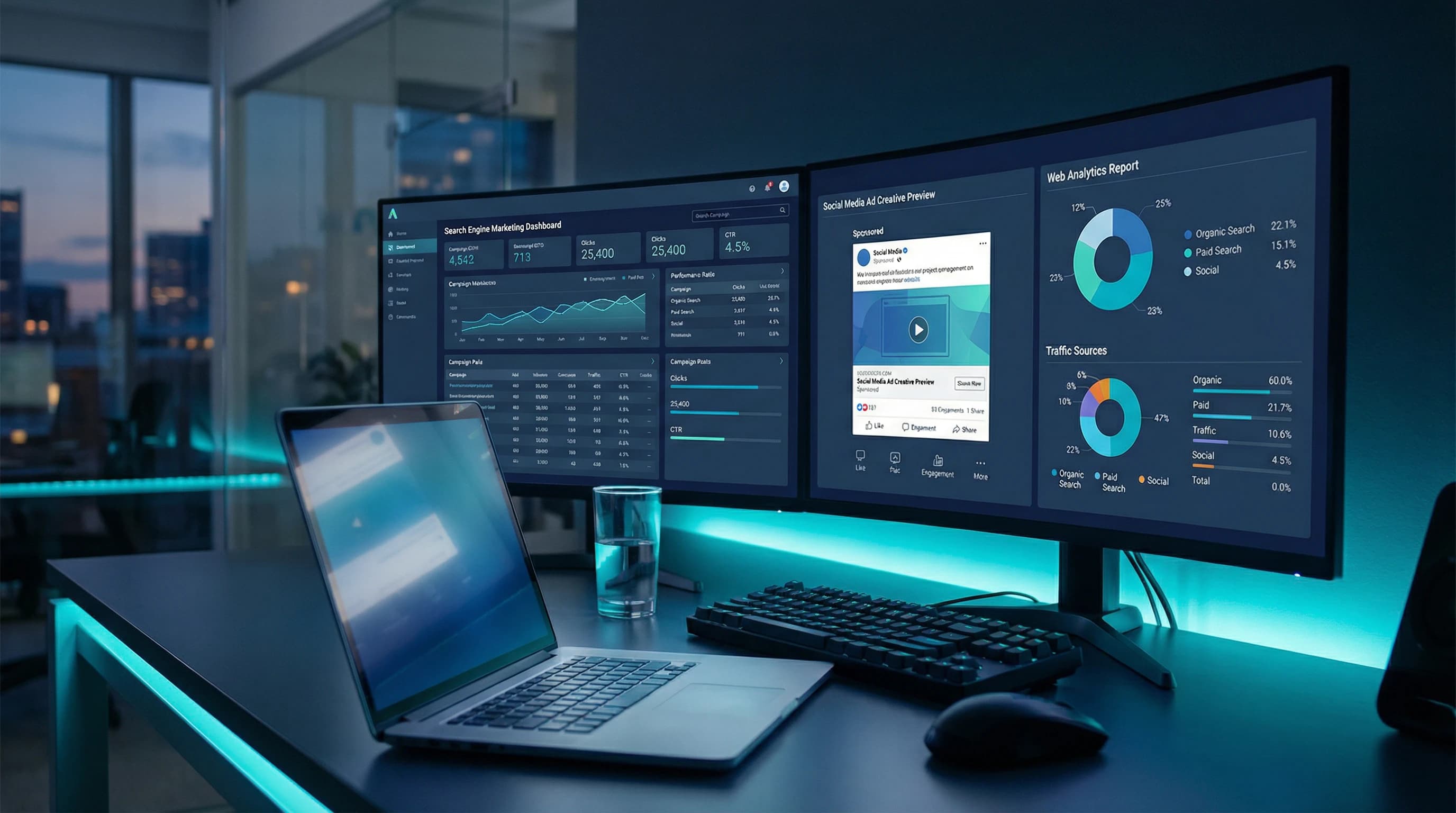 Annonsering på Nett | 8 Kanaler → Finn Best ROI for Din Bedrift – illustrasjon | Visionmedia