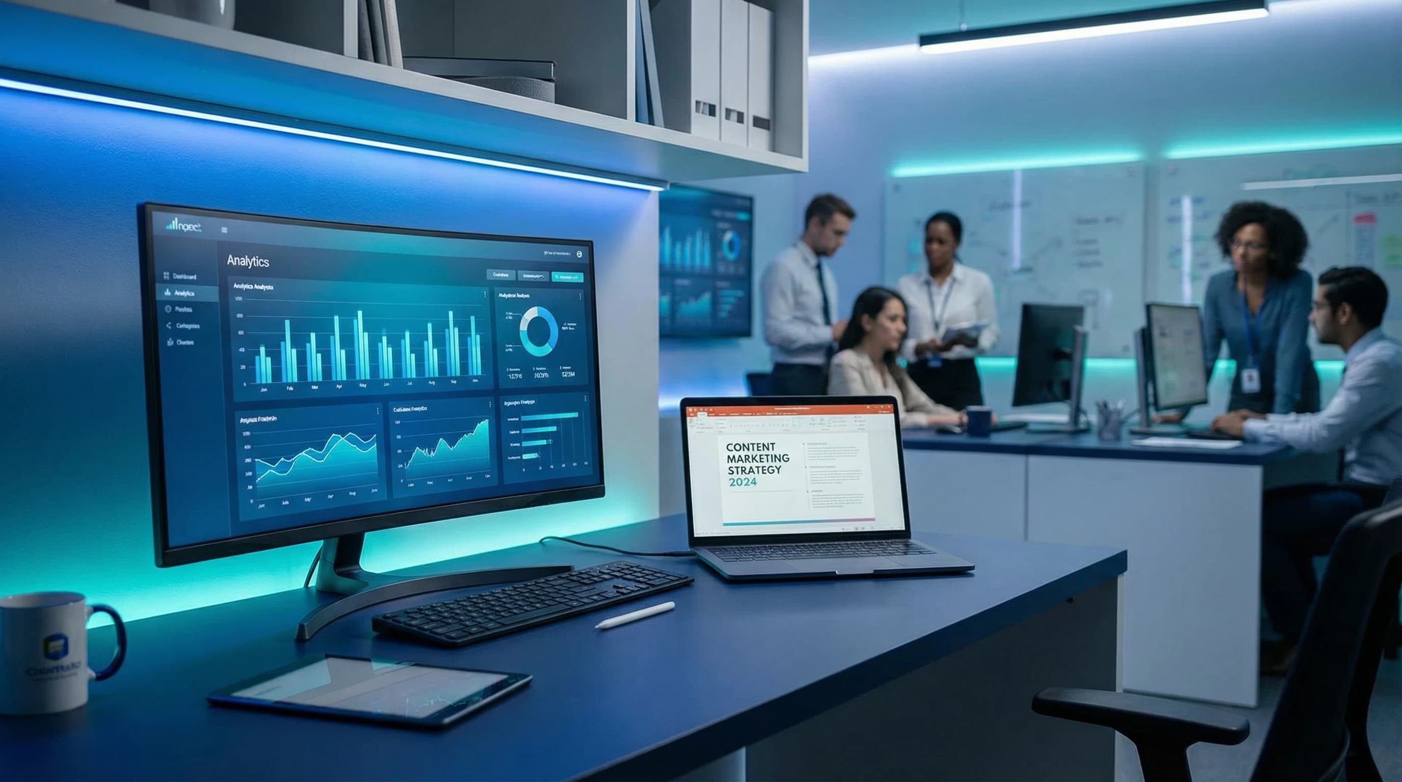 Content marketing strategi – Slik bygger du en som fungerer – illustrasjon | Visionmedia