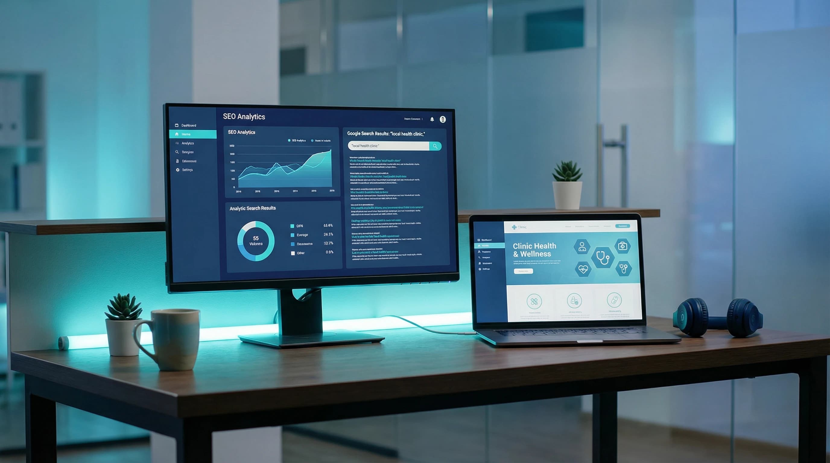 SEO for Klinikk og Helse: Slik Blir Klinikken Synlig i Google – illustrasjon | Visionmedia