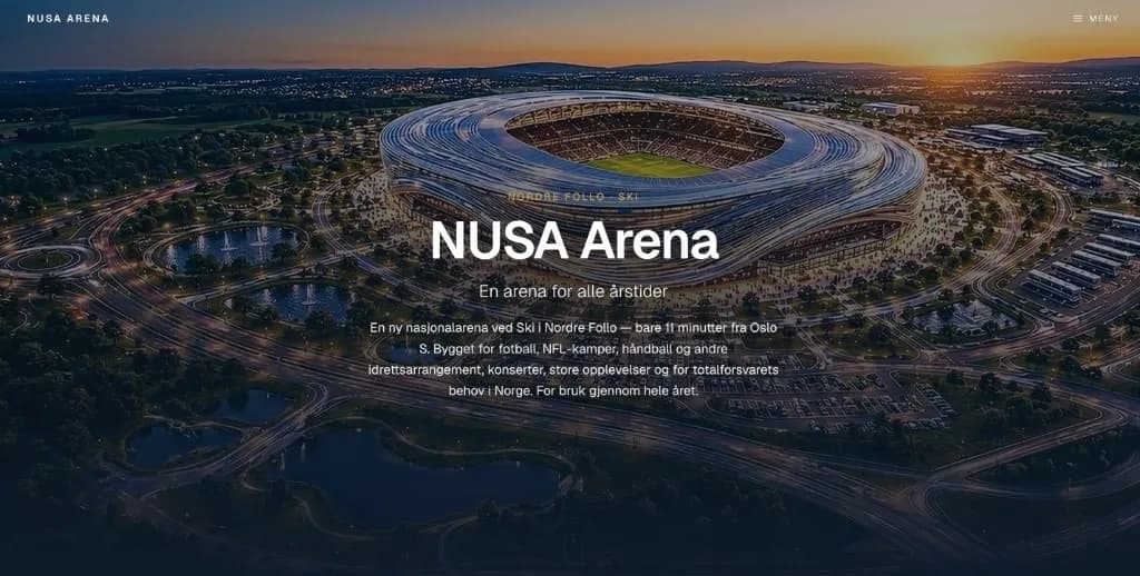 NUSA Arena hero — en arena for alle årstider i Nordre Follo