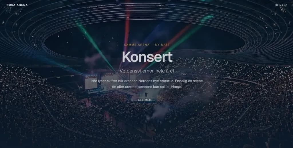 Konsert — verdensstjerner hele året i Nordens nye storstue