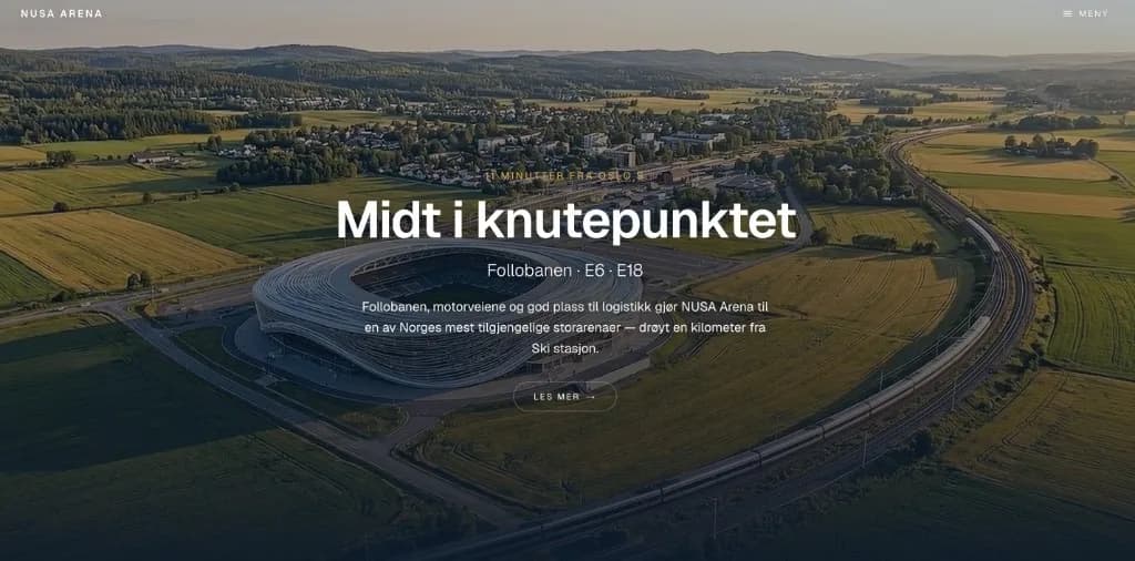 Midt i knutepunktet — Follobanen, E6 og E18, 11 minutter fra Oslo S
