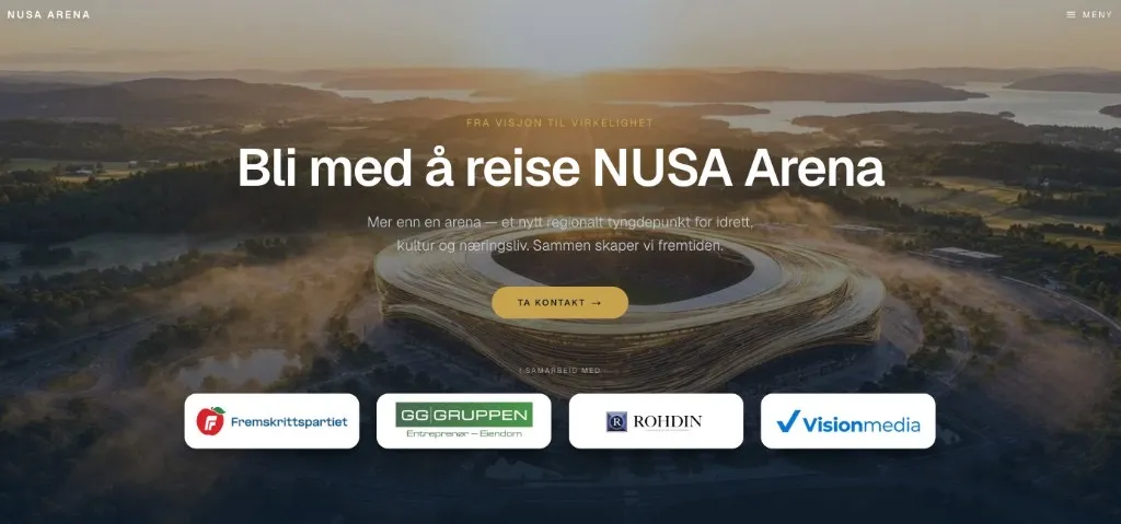 Bli med å reise NUSA Arena — samarbeid og kontakt