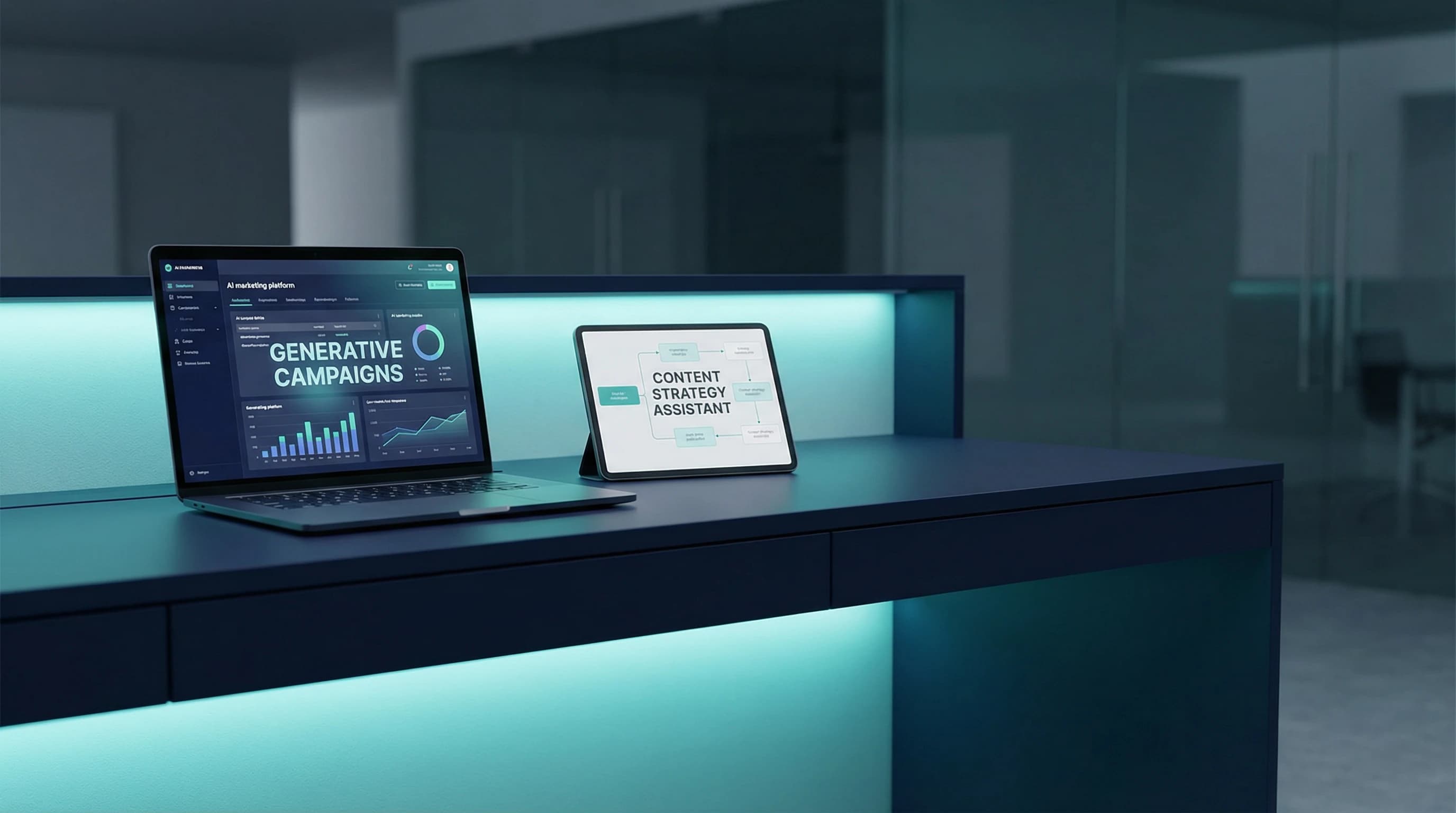 Generativ AI i Markedsføring: Slik Bruker Du AI til Tekst, Bilder og Innhold – illustrasjon | Visionmedia