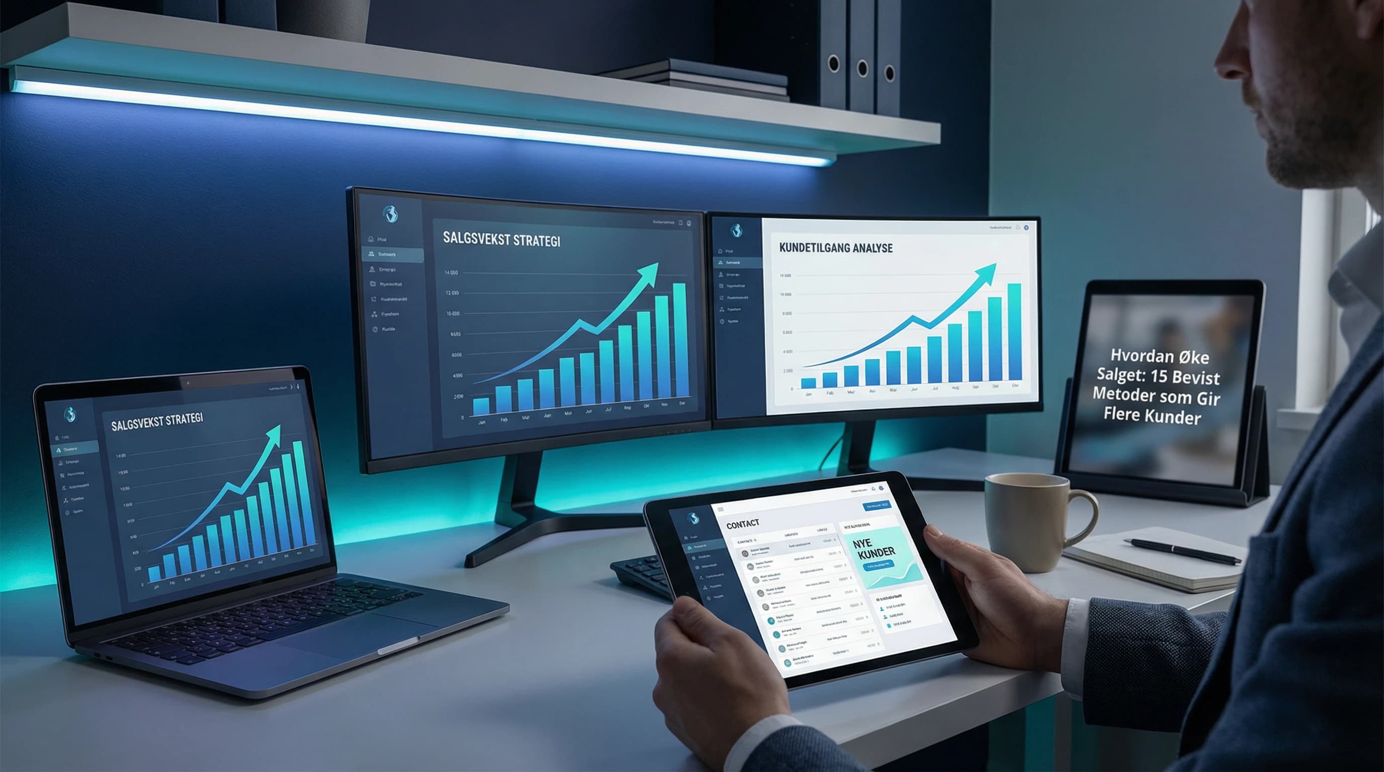 Hvordan Øke Salget: 15 Bevist Metoder som Gir Flere Kunder – illustrasjon | Visionmedia