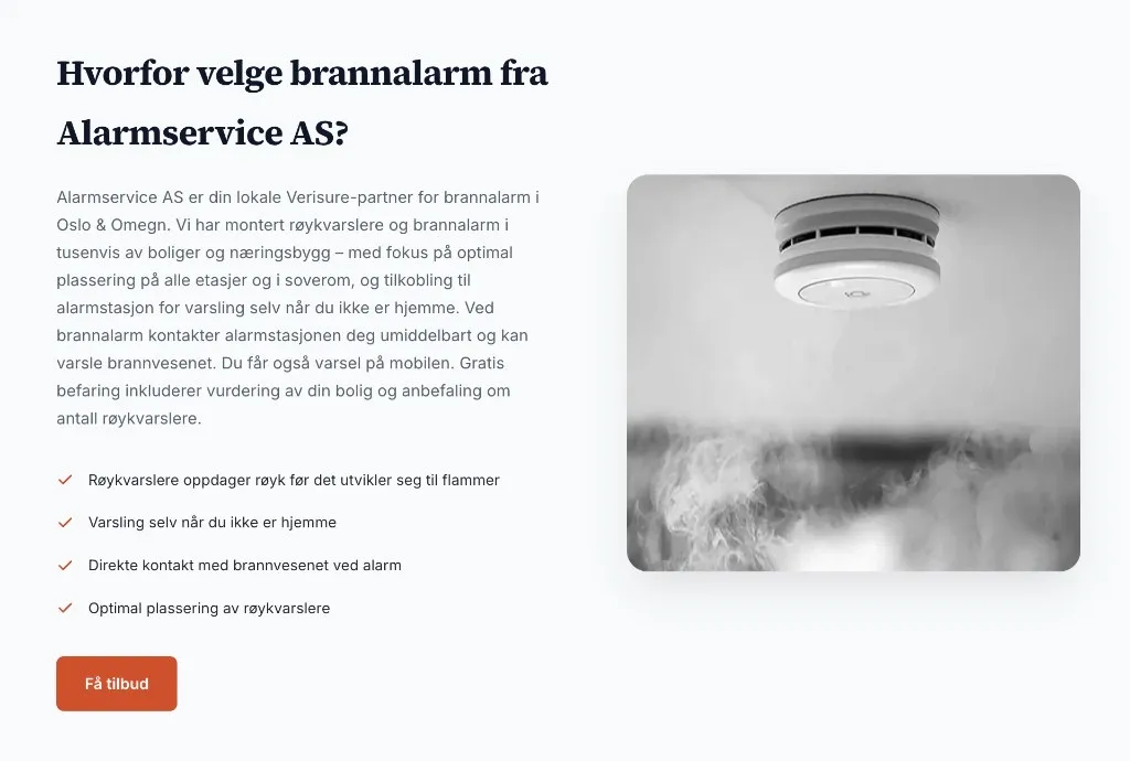 Hvorfor velge brannalarm fra Alarmservice AS — fordeler og tillitsbygging